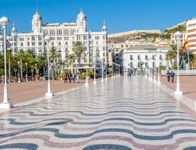 Vista del Paseo de la Explanada en Alicante